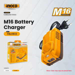 Ingco 16V Rechargeable Lithium-Ion Battery Pack | 1.3A M16 Battery Charger FBLI1620 | FCLI1613 - ICPT