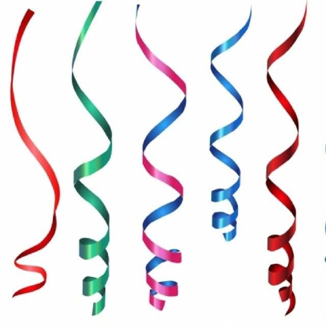 10m each roll of curling ribbon for balloon party and decorations