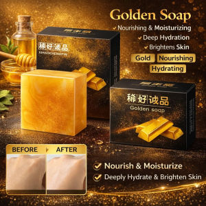 Anti-Dust Mite Acne Whitening Golden Soap Moisturizing Gentle Care for All Ages Personal Hygiene 除螨净痘美白金条黄金皂
