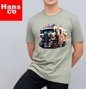 Kaos Pria 3 Dimensi Motif Animasi Bus Transformer  Tshirt Oblong Katun 24s H0194 By Hans & co