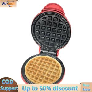 【Vodool Auto Center】Mini Waffle Maker Nonstick Nonstick Surface Compact Quick Heat-Up Kitchen Appliance for Breakfast