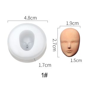 CHUN053634 Proportional Cake Decorating Q Version Doll Modification Accessories Baby Face Silicone Molds 3D Facial Mould Clay Head Sculpey