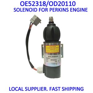 24V SOLENOID OD20110 OE51557 OE52318 872825 873754 for PERKINS VOLVO PENTRA