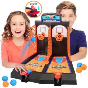 KiddoZone Desktop Basketball Toy Mini Table Basketball Shooting Game Interpersonal Puzzle Classic Arcade Game Set Decompression Boy Toy