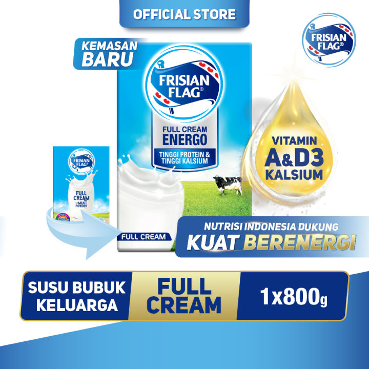 Frisian Flag Full Cream Energo 800gr - Susu Bubuk Keluarga | Lazada ...