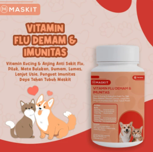 Vitamin Hewan Kucing Anjing Anti Sakit Flu Pilek Mata Belekan Demam
