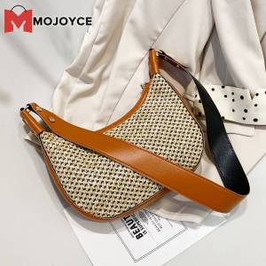 Thời trang mojoyce Phụ Nữ Ví cầm tay nữ Cô Gái Chất Lượng Cao túi lớn Mùa Hè Rơm Túi hobo thoáng khí nhẹ Dây Kéo Cho đi biển Du Lịch