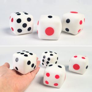 ZEEMIN 2.56" Squishies Dice Kawaii Soft Slow Rising Large 6-Sided Dice with Dots Stress Relief Kids Toys Collection Decorative Props