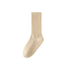 OKEY SHOP non-slip socks with textured grip in pastel colors.