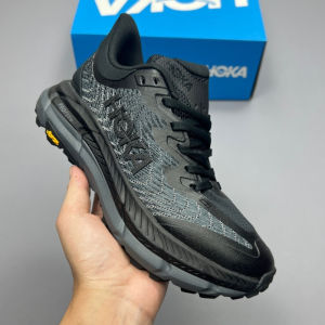 Sepatu Lari Pria Hoka One One Mafate Speed 4 Warna Arang Ukuran UE:48/46.7