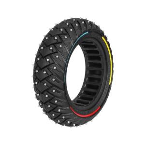 Studded Solid Tires 10Inches Wheel Replacement Scooter Solid Tire Front Rear Tire Replacement Wheel