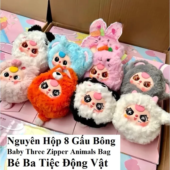 gấᴜ Bông Baby Three Zipper Animals Bag Bé Ba Tiệc Động Vật và Set 10 ...