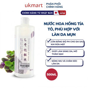 Nước Hoa Hồng Dokudami Chiết Xuất Lá Tía Tô 500ml Perilla Natural Skin Lotion
