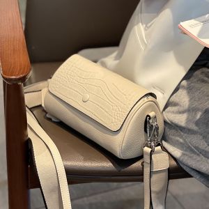 L&L Real Leather Women Sling Bag Cylinder Shape Classic Korean Style Fashion Single Shoulder Crossbody Casual Elegant Long Strap Beg Wanita Kulit Pelbagai Warna