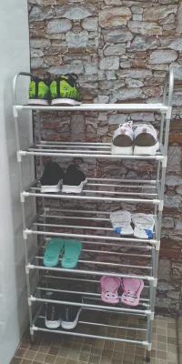 RSB 007 RAK SEPATU / RAK SEPATU ALUMINIUM Knockdown 7 susun Hambalan
