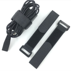 1 PCS Multi-Specification Reverse Buckle Hook Loop Strap Black Reusable Magic Nylon Reverse Self-Adhesive Widely Use Package Bundling