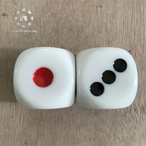 2 viên xúc xắc nhựa cứng acrylic màu tùy chọn size khủng 50mm
