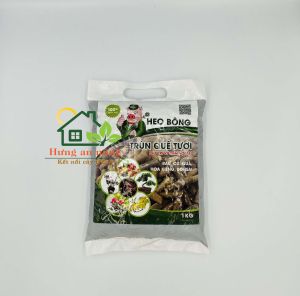 Túi 1kg Phân Trùn Quế hữu cơ 100% dạng viên nén đã qua xử lý dùng tốt cho mọi cây trồng hiệu Heo Bông