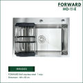 Forward ซิงค์ล้างจานสแตนเลส อ่างล้างจานสแตนเลส 1หลุม ขนาด60x45ซม. stainless steel sink รุ่น HM6045. 