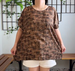 MUAT 80-100KG!!! BAJU BLUS BALI | ATASAN BLOUSE JUMBO BIGISIZE LD 140 FIT TO XXXXL SJ/KOTAK REAL PICT