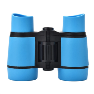 4x30 Children Binoculars Telescope Rubber Handle Pocket Size Plastic Optics Telescope Games Toy Gift for Children Outdoor Sports