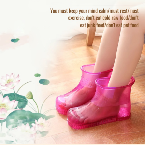 Home Portable Foot Soak Bucket Winter Cotton Slippers Home foot wash basin natural foot soaking bucket acupoint healing home foot bath basin