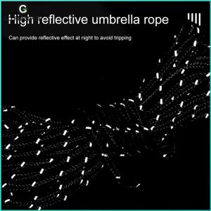 Cắm trại & Phụ kiện đi bộ đường dài tán móc áo dây nylon có thể điều chỉnh dây ngoài trời cản gió bánh