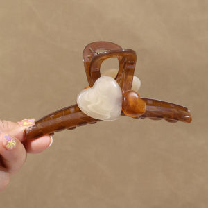 สีเดียวกันเรียบง่ายรักคว้าคลิปที่หนีบผมปากปลาฉลามขนาดใหญ่คลิปกลับที่ติดผมผู้หญิงเครื่องประดับ