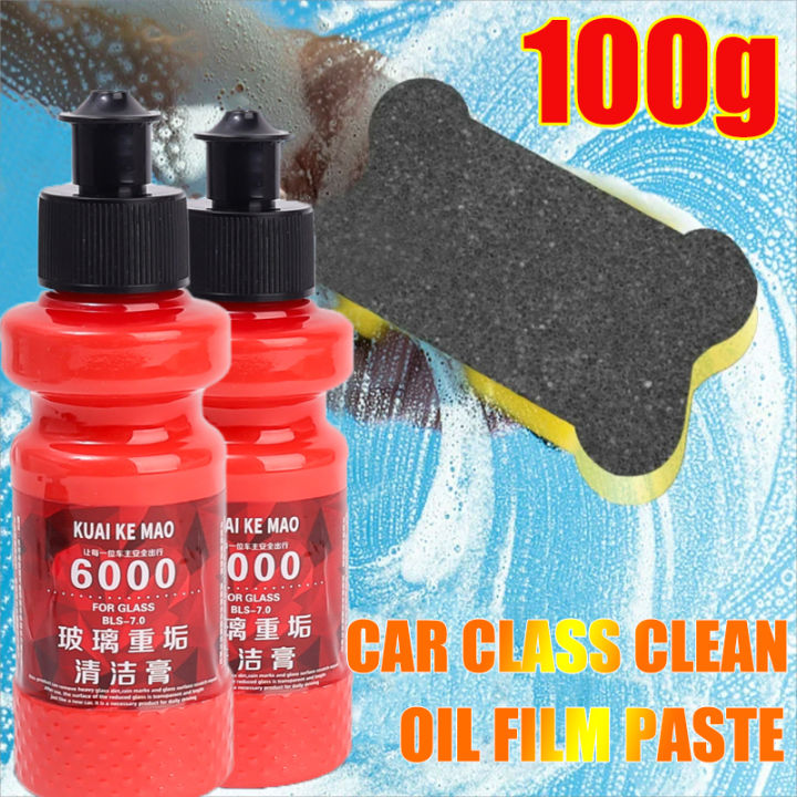 100g Car Glass Oil Film Remover Paste Auto Windshield Water Spot Stain
