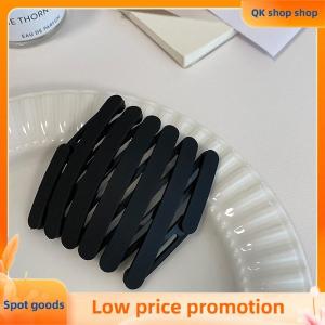 ✨QK shop✨ Portable Folding Hair Band Women Morandi Color Non-Slip Headband Korean Face Wash Hairband Girls Hair Accessories