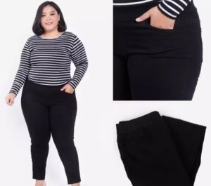 TERBARU KEKINIAN JEANS PINGGANG KARET WANITA JUMBO  VIRAL 2024/MELAR STRET /BAHAN BAGUS TEBAL LEMBUT UK 27 SAMPAI 44/BISA BAYAR DITEMPAT