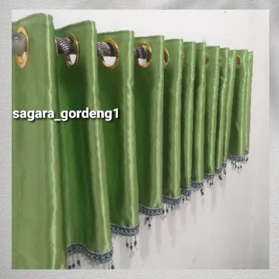 Gorden Poni Atas pintu. Hordeng Jendela Model Terbaru Tirai pendek