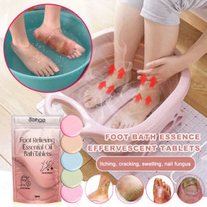 HeeHaa Foot Care Effervescent Tablets for Deep Cleansing and Soothing Tired Swollen Feet
