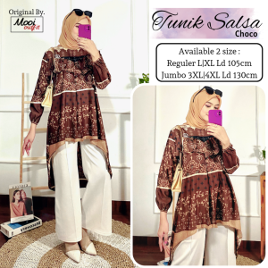Tunik Jumbo Kekinian Terbaru 2024 Atasan Wanita Muslim Big Size L XL XXL XXXL 4XL Ld 100 105 120 130