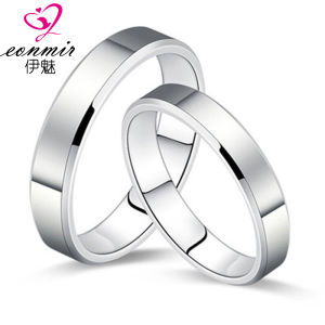 EONMIR 4MM ultrafine classic beveled smooth ring titanium steel simple trichromatic ring pair ring