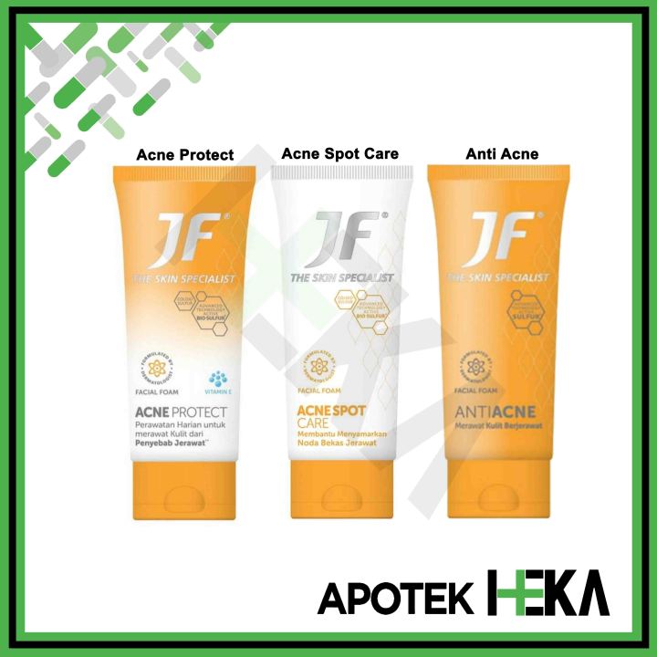 JF Sulfur Anti Acne / Acne Protect Facial Foam 70 gr - Sabun Cuci Muka