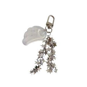 Stylish Angel Wing Star Keychain For Bags Trendy Y2K Aesthetic Charm Accessories Sturdy Alloy Acrylic Design Bag Charm