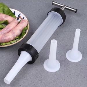 เครื่องเตรียมอาหารในครัว กระบอกอัดไส้กรอก อุปกรณ์ทำไส้กรอก 3 หัวเปลี่ยนได้