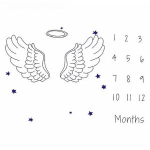 Baby Monthly Growth Milestone Blanket Photo Commemorate Background Cloth Photography Props