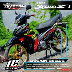 Decal sticker Jupiter Z1 fullbody motif simpel warna keren list variasi Decal Motor Jupiter Z1 Desain Custom bisa request - Stiker skotlet motor Jupiter Z1 Dekal Stiker Yamaha Jupiter Z1 List Variasi Decal Motor Jupiter Z Desain Bebas Request TC-0717