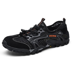 (SPORTUREDO) Sepatu Sandal Hiking Pria Olahraga Tali Gunung Mendaki Terlalis Bernapas Musim Panas Waterproof Sepatu Olahraga Outdoor Gunung 39-44