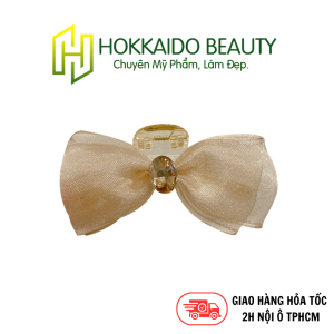Hokkaido - Kẹp tóc càng cua nơ nhỏ đính đá sử dụng được 2 mặt