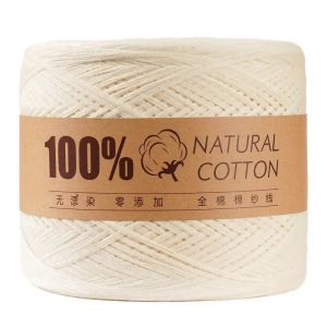 500g/Ball Knitting Cotton Yarn Thread Non Bleached Raw Algodon Line Baby Childrens DIY Handknitting Scarf Sweaters Freeshipping