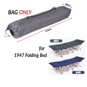 Bag ONLY for 1947 Foldable Camping Bed Grey Canvas Shoulder Folding Portable Sleeping Bed Bag Beg Katil Lipat