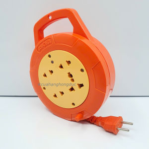 Ổ Cắm Điện Quay Cuộn Dây Tròn 4 Lỗ Chịu Tải 2200W Dây Dài 4.5m 7.5m Dòng Q SOPOKA