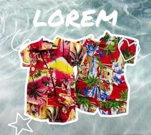 ชุดฮาวายเด็กเสื้อ+กางเกง น่ารักๆ วินเทจ