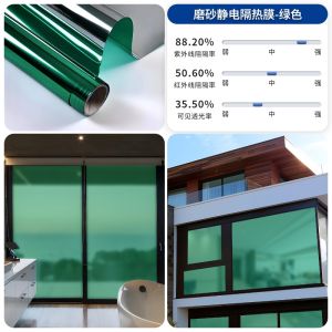 70x500cm Thick Heatproof Electrostatic Adsorption Frosted Window Tinted Film Sticker Privacy Reusable Adhesive Free Anti Peeping Glass Sticker for Office Home Market Car
