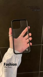 Wildflower TRANSPARENT Phone Case for iPhone 12 13 14 15 16 17 Pro Max Plus Air 17pro Fashion WF Metal tags Cover Cases