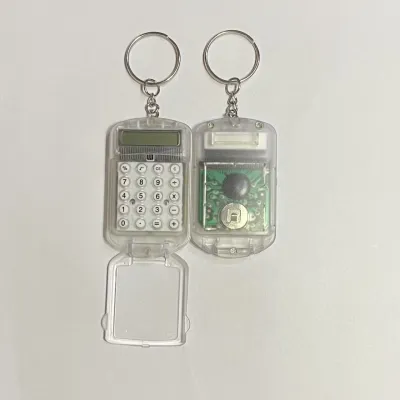 Portable Student Mini Flip Calculator Pocket Size Creative Keychain Calculator Office Supplies