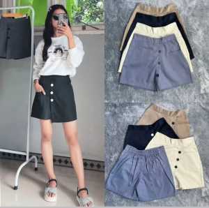 Celana Rok - CLR502 Pendek Bahan Premium Ukuran MLXLXXL Celana Rok Wanita Santai Hotpants